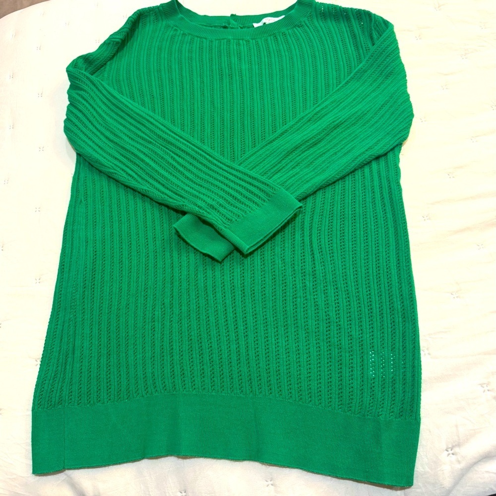 1901 Green Lightweight Sweater Size Medium